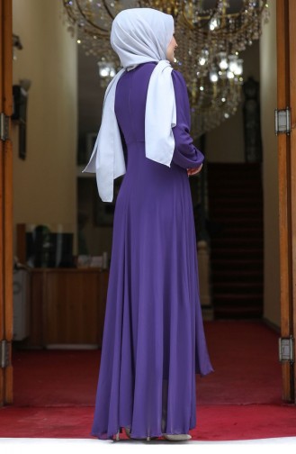 Lila Hijab-Abendkleider 2532