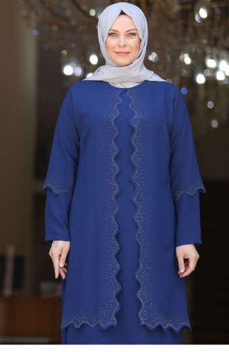 Habillé Hijab Indigo 2562