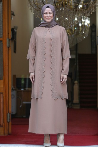 Nerz Hijab-Abendkleider 2563