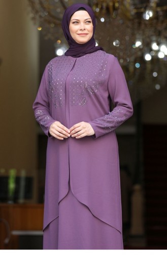 Habillé Hijab Pourpre 2627