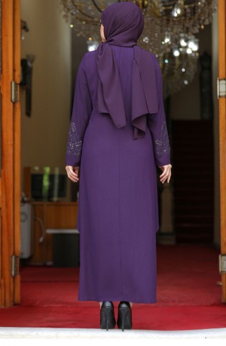 Purple İslamitische Avondjurk 2629