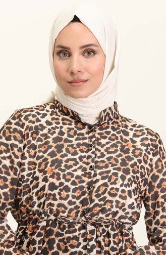 Braun Hijab Kleider 5730-02