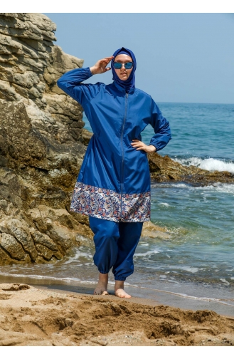 Maillot de Bain Hijab Indigo 7511-01