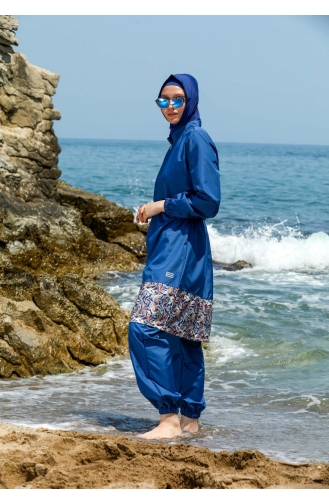 Maillot de Bain Hijab Indigo 7511-01