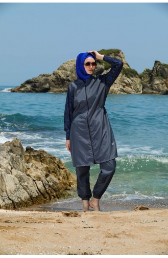 Grau Hijab Badeanzug 7531