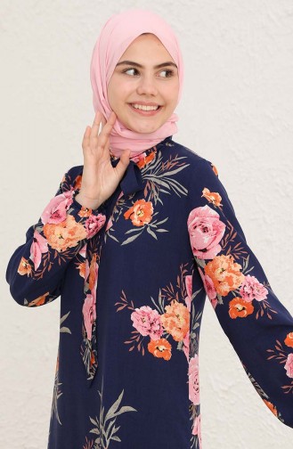 Rosa Hijab Kleider 228443-03