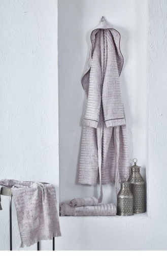 Powder Towel and Bathrobe Set 001.Pudra