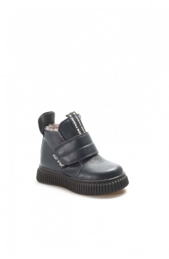 Hakiki Deri Kürklü Unisex Çocuk Klasik Bot 769Kxa140 Lacivert