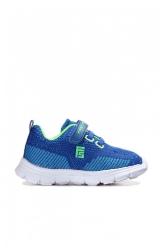 Unisex Çocuk Sneaker Ayakkabı 991Xa658 Saks Turkuaz Fosfor Yesıl