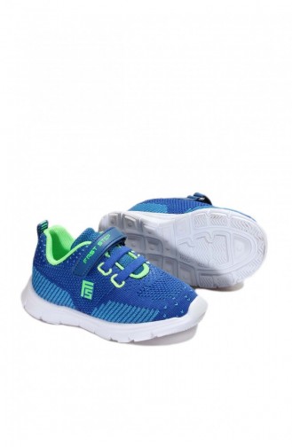 Unisex Çocuk Sneaker Ayakkabı 991Xa658 Saks Turkuaz Fosfor Yesıl