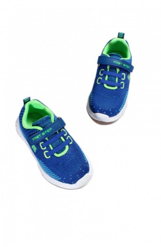 Unisex Çocuk Sneaker Ayakkabı 991Xa658 Saks Turkuaz Fosfor Yesıl
