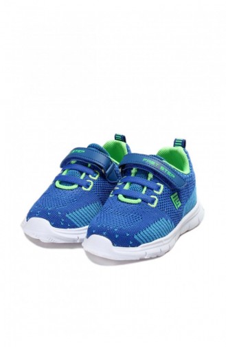 Unisex Çocuk Sneaker Ayakkabı 991Xa658 Saks Turkuaz Fosfor Yesıl