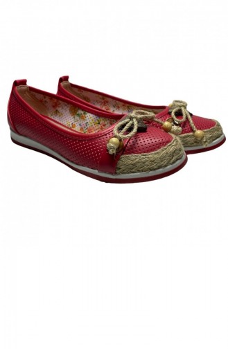 Red Woman Flat Shoe 21YBYWHTL003.KIRMIZI