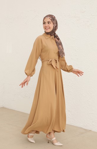 Camel Hijab Dress 0126-03