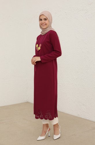 Tofisa Lazer Kesim Tunik 3546 -04 Mürdüm