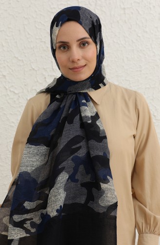 Pilise Şal 13190-03 Lacivert İndigo