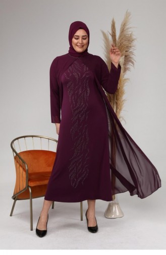 Habillé Hijab Plum 4580.Mürdüm