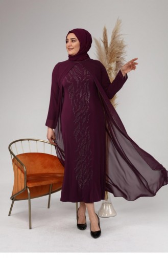 Habillé Hijab Plum 4580.Mürdüm