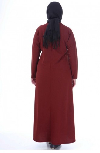 Robe Hijab Bordeaux 4756.Bordo