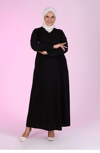 Robe Hijab Noir 4756.Siyah