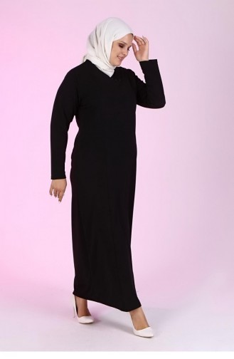 فستان أسود 4756.Siyah