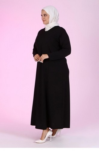 Robe Hijab Noir 4756.Siyah
