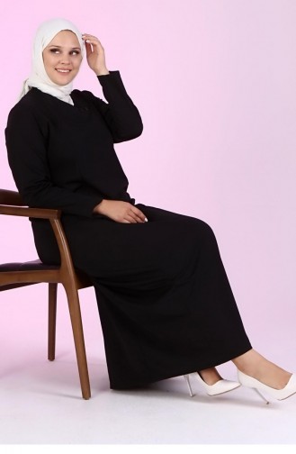 Robe Hijab Noir 4756.Siyah
