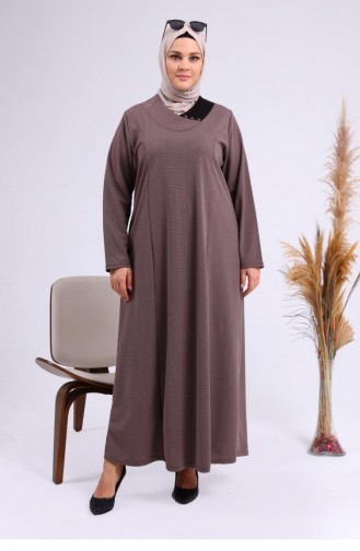 Nerz Hijab Kleider 4756.Vizon