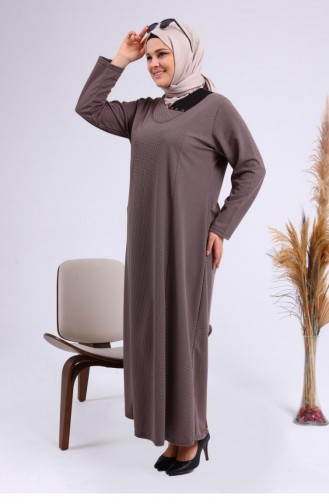 Nerz Hijab Kleider 4756.Vizon