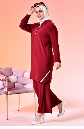 Claret Red Suit 4952.Kırmızı