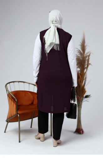 Gilet Sans Manches Plum 4994.Mürdüm