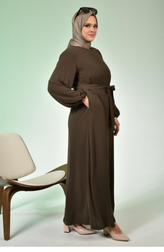 Khaki Abaya 5084.Haki