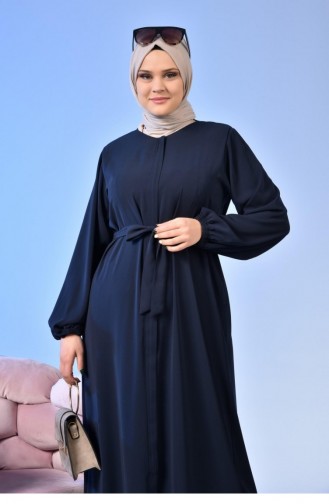 Navy Blue Abaya 5084.Lacivert