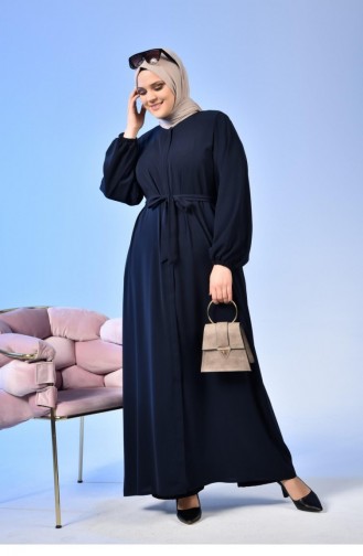 Navy Blue Abaya 5084.Lacivert