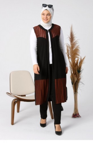 Brown Waistcoats 7023.Kahverengi