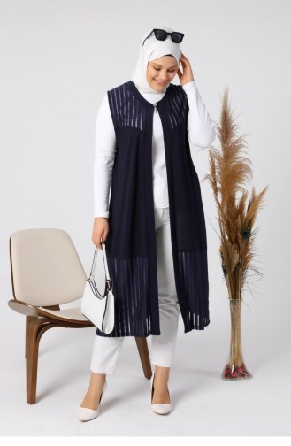 Navy Blue Waistcoats 7023.Lacivert