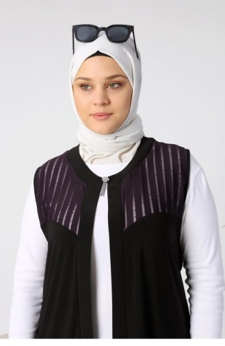 Damson Gilet 7023.Mürdüm