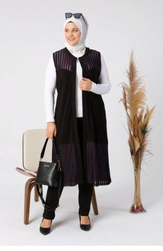 Damson Gilet 7023.Mürdüm