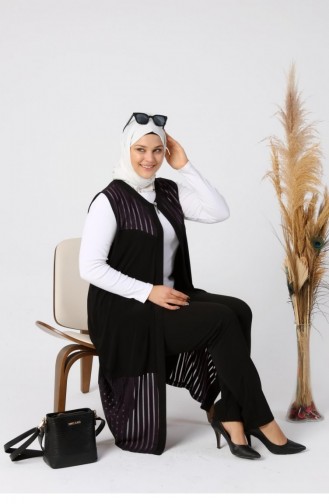 Gilet Sans Manches Plum 7023.Mürdüm
