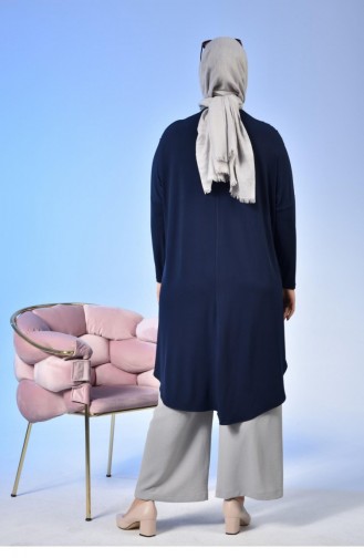 Navy Blue Tunics 7124.Lacivert