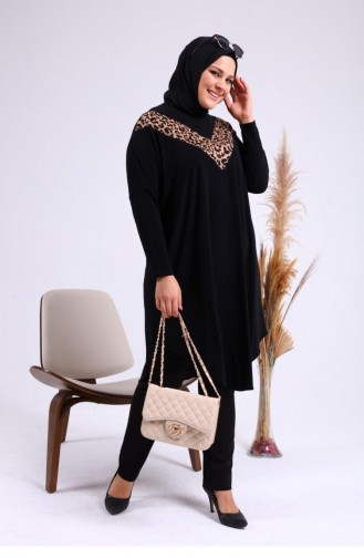 Black Tuniek 7124.Leopar