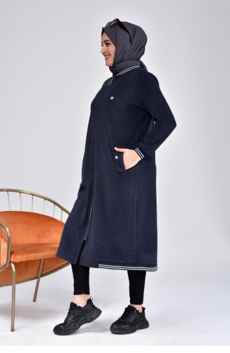 Dunkelblau Cape 8104.Lacivert
