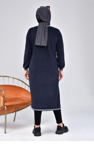 Dunkelblau Cape 8104.Lacivert