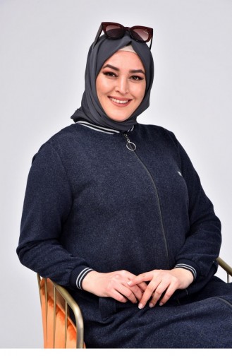 Dunkelblau Cape 8104.Lacivert