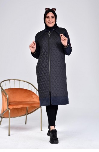 Navy Blue Coat 8122.Lacivert