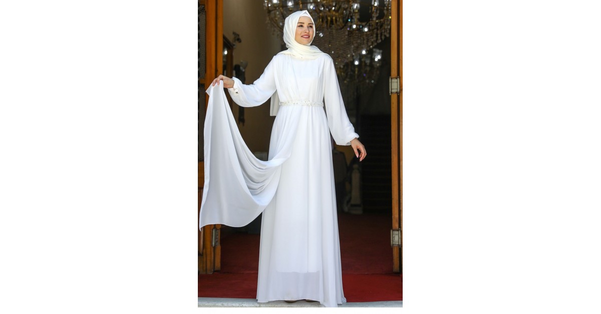 sachin and babi light blue dress Ecru Modest Evening Dress Modest Evening Dress - Shop Women's Modest Evening  Dress main image 0