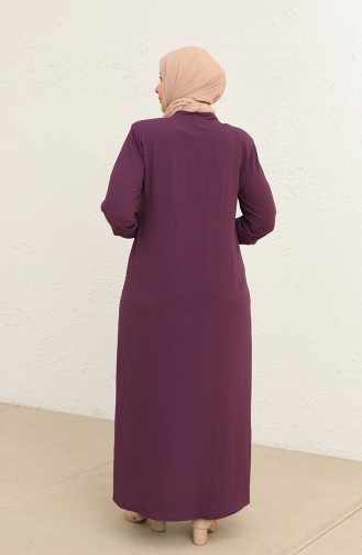 Plum Abaya 5040-2.Mürdüm