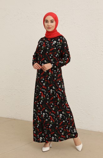Navy Blue Hijab Dress 1779-02