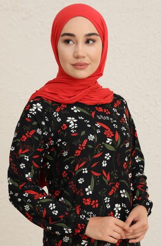 Dunkelblau Hijab Kleider 1779-02