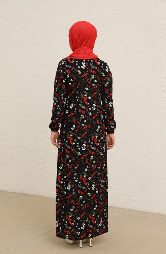 Dunkelblau Hijab Kleider 1779-02